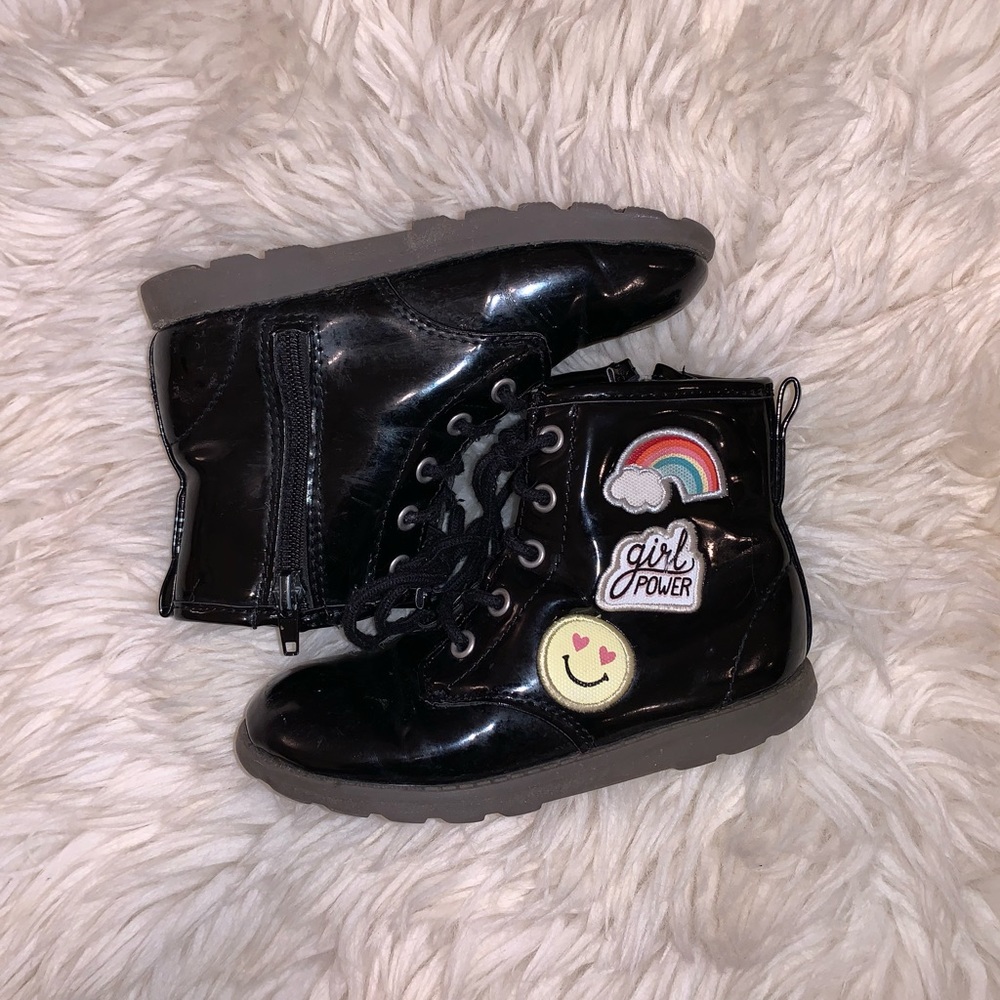 Girls combat boots, sz 11 (toddler)